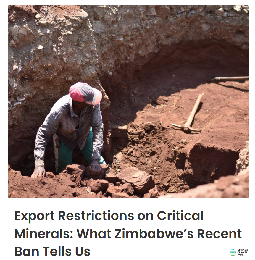 WireAfrican's tweet photo. It's an opportunity to negotiate better investment terms for critical minerals and to promote local industrialisation.

But if poorly designed, the export restrictions could discourage investment and lead to unintended economic consequences.

🔗Read more: https://t.co/a2nk2JTZn3 https://t.co/ljby67gUBu