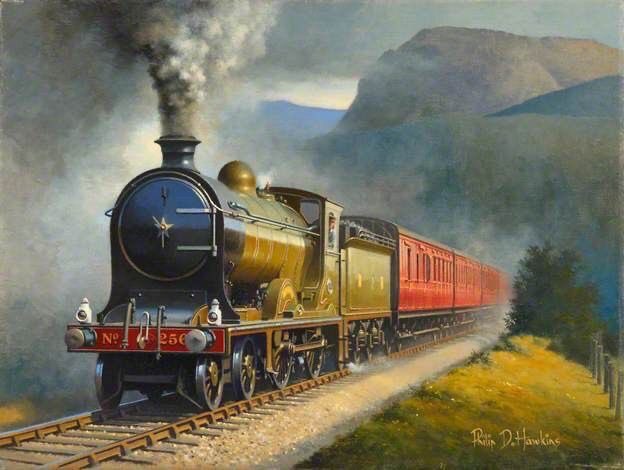 HWarlow's tweet photo. Good Morning Everyone
Steaming into Wednesday  with two paintings by the master of his craft 
Philip Dennis Hawkins 
 The doorbell has rung so many times already.   Max has woofed me  into oblivion!  
We went out for our  walk at 6.3O am today https://t.co/8TGaC240Mv