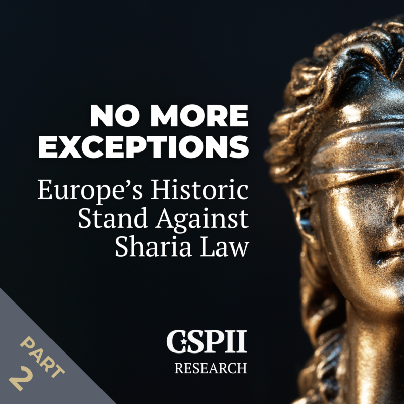 CSPIIorg's tweet photo. In January 2019, the Parliamentary Assembly of the Council of Europe (PACE) adopted Resolution 2253 [1] that demanded the abolition of Sharia law application in member states and the protection of human rights "regardless of religious or cultural practices." The Resolution addressed the incompatibility of Sharia law with the European Convention on Human Rights (ECHR) [2].

Greece, UK, Albania, Azerbaijan and Turkey as well as the Organization of Islamic Cooperation (OIC) were given a June 2020 deadline to report back on their actions. It's now June 2026—six years later. 

What happened? 

[...]

📰 ➡️ Read the full article here: https://t.co/7SsTGzlPfd

📚 Sources:
[1] https://t.co/CbMYaCJyCT  
[2] https://t.co/ersqt5i98Y

#CSPII #PoliticalIslam #Europe #Resistance #Sharia #Shariah #IslamicDoctrine #PACE #ECHR

🤝 Join us: https://t.co/B9ewWRSlm1  
❤️ Donate: https://t.co/Ehals0Y48E  
🔵 About us: https://t.co/DGxfj6a5Ju  
🗞️ Newsletter subscription: https://t.co/rPczrbPG2j