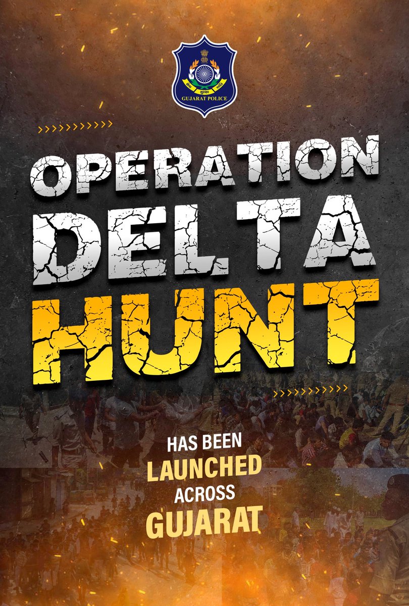 GujaratPolice's tweet photo. 🚨Operation Delta Hunt https://t.co/nkxQFuBXhA