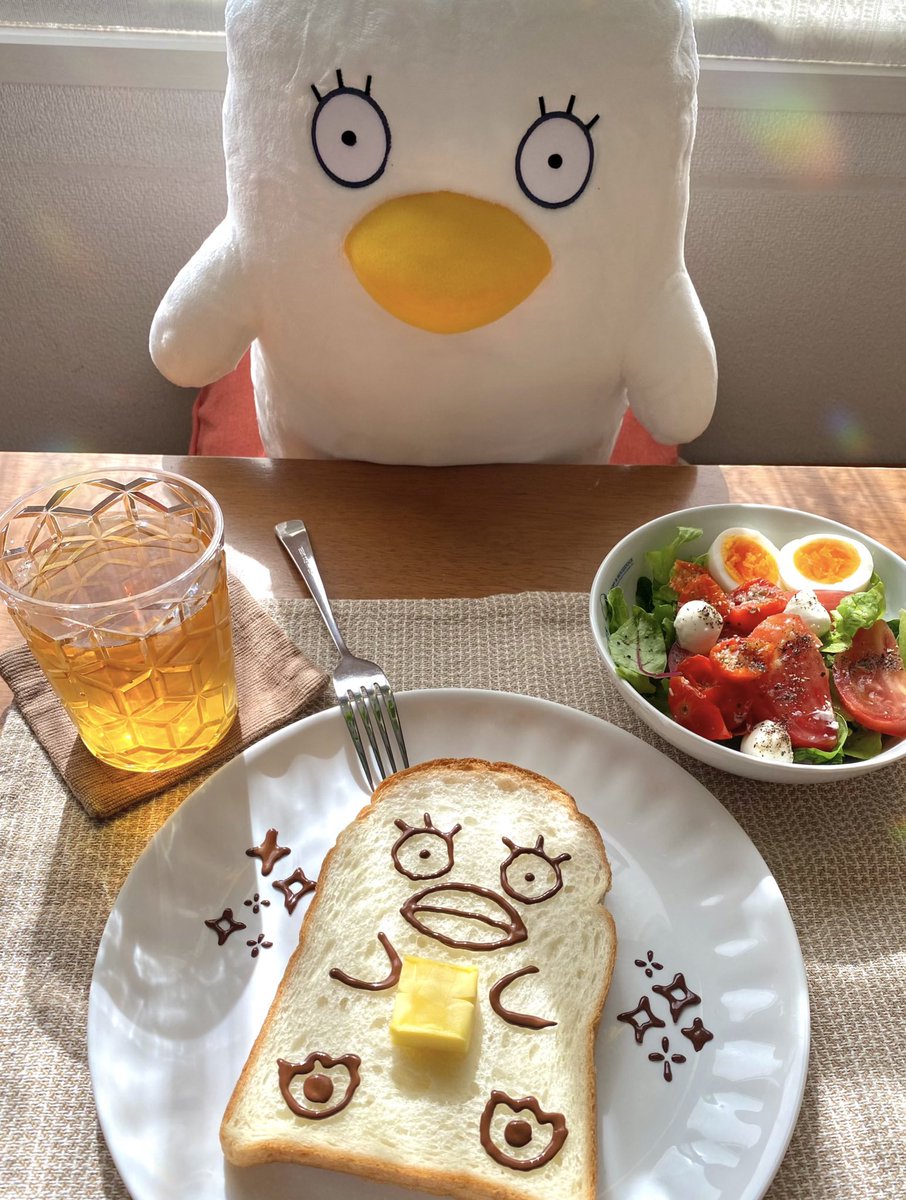 sachi122521's tweet photo. 朝食🍞🥗🥃
#銀魂 https://t.co/gZAWK7nnWZ