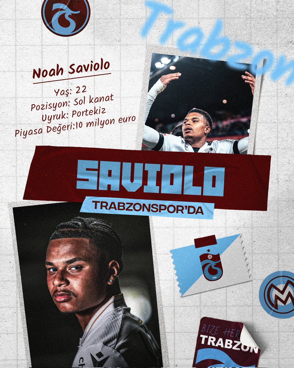 megfootball's tweet photo. Noah Saviolo Trabzonspor'da! https://t.co/UbkKpbM62r