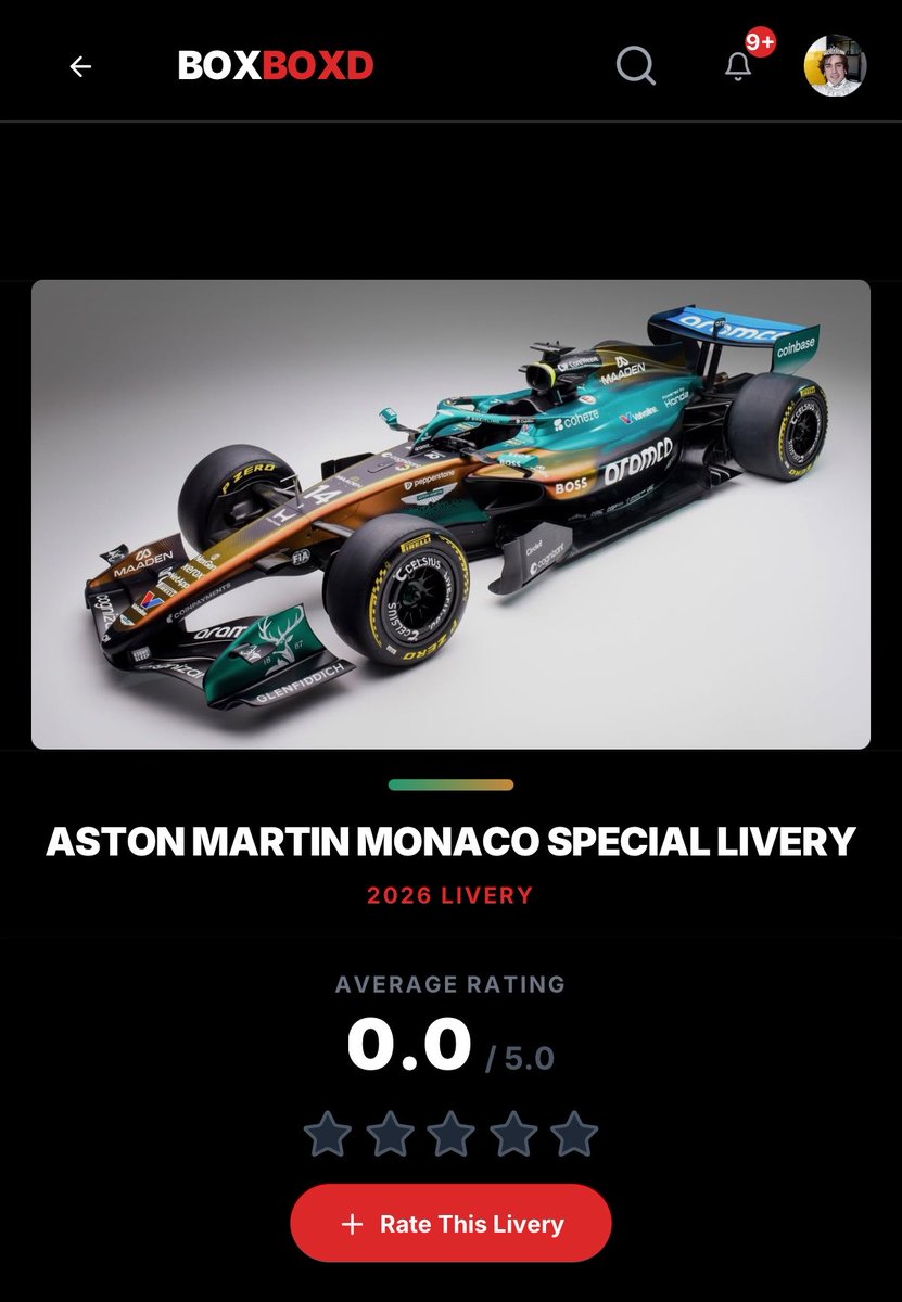 Box_Boxd's tweet photo. The @AstonMartinF1 special livery for the Monaco Grand Prix is now live and ready to rate! 🇲🇨

Does it top their regular look or should they have stuck to the classic? https://t.co/khcyW5AOuw