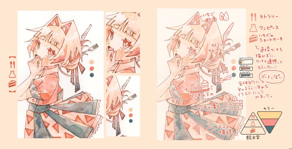 TenyaWanya_tsun's tweet photo. 【#COMITIA156 新刊のお知らせ】

｜MITZ(みっつ) No.2｜
3つの絵文字と3つの絵の具で
キャラデザして解説する本が出ます📕

全12キャラクターの掲載と
テーマとなった絵文字に対してこだわった点や
使用した絵の具などを解説しています🏃

A5正方形/32p(表紙込)/¥1,200
#コミティア156 https://t.co/JegGtF6Si3