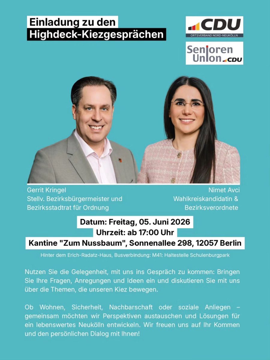 GerritKringel's tweet photo. Politik lebt vom Dialog!

Nutzen wir die Gelegenheit zum persönlichen Gespräch. Ihre Meinung und Ihre Anregungen sind wichtig für die Entwicklung unseres Kiezes. #Neukölln https://t.co/PLTrqaQYKY