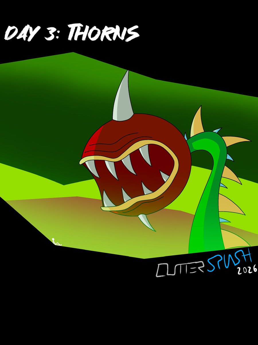 TheCutterSplash's tweet photo. #kaijune2026 day 3: Thorns

#kaiju #kaijune https://t.co/4OMwQLbs3O