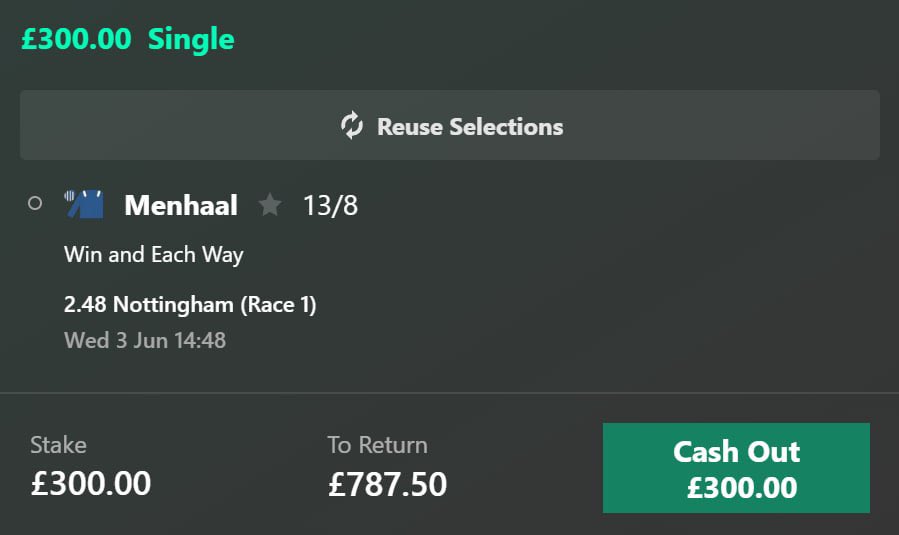 alpacabets's tweet photo. 💥STRONG WIN Flat BET💥

2.48 Nottingham🔔

MENHAAL🏇

Disappointing on debut when very much expected to win. Definitely worth another chance bearing in mind his useful home work🏇

13/8✅

⭐️⭐️⭐️ https://t.co/6pSxhef7Su