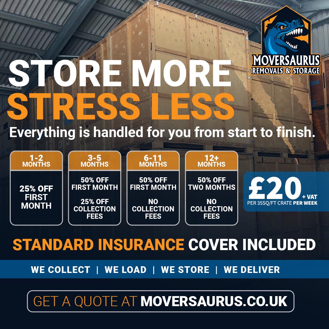 moversaurus's tweet photo. Need #storage without being tied into a long-term contract? 📦

We offer flexible weekly storage, so you only pay for the time you need. With rates starting from just £20 + VAT per 35 sq/ft crate per week, our storage solutions are designed to fit around you.

0800 072 9610 📞 https://t.co/ug4GtPlGq6