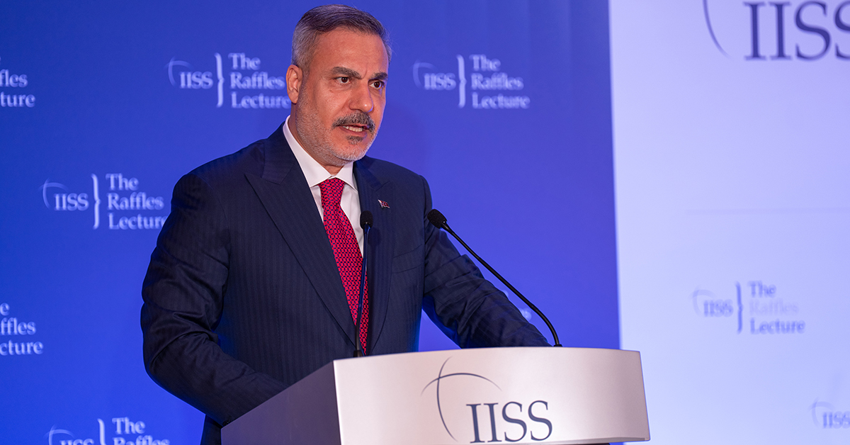 IISS_org's tweet photo. ‘The international order no longer resembles a fixed constellation: it is an expanding universe where centres of gravity multiply and older hierarchies gradually lose their gravitational pull,’ said @HakanFidan, Minister of Foreign Affairs of Türkiye, as he addressed the IISS in Singapore on 2 June | Watch the lecture: https://t.co/QtpWpYQJMM