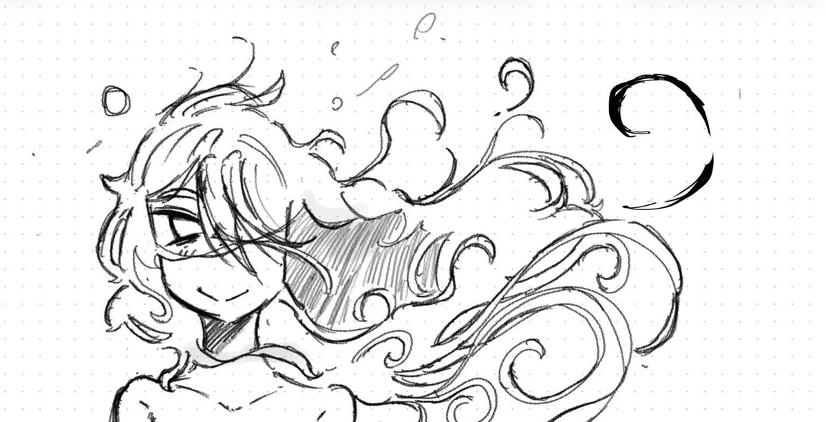 FrNembie's tweet photo. Longggggg hair sketch  :> https://t.co/2DMpaqLuNO