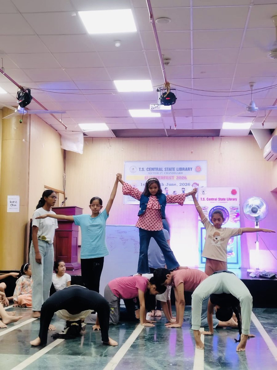 TSCSLibrary's tweet photo. Day 3 of ongoing Theatre Workshop for children being organised in the Library.
Resource person: Subhasis Neogi
#SummerFest2026 @RrrlfKolkata https://t.co/ej9zPDwSXl