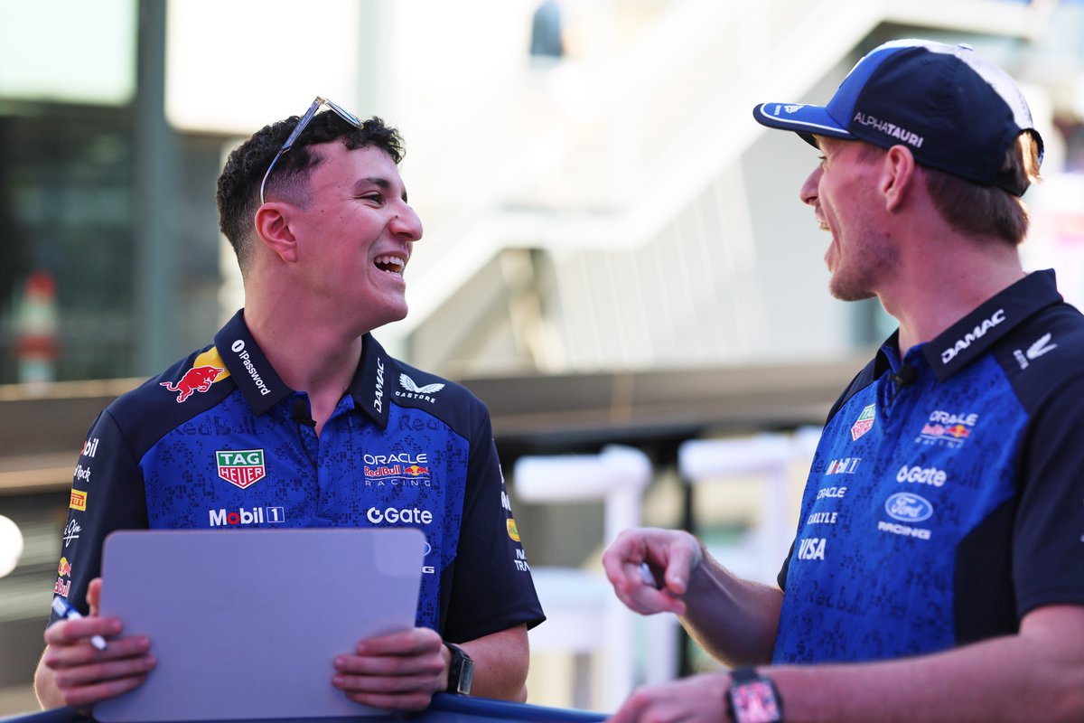 redbullracing's tweet photo. Seeing these two tomorrow 🥰

Drop any Monaco racing questions for Max and Isack below! ⬇️

#F1 || #MonacoGP 🇲🇨 https://t.co/C5bYgmIZnP