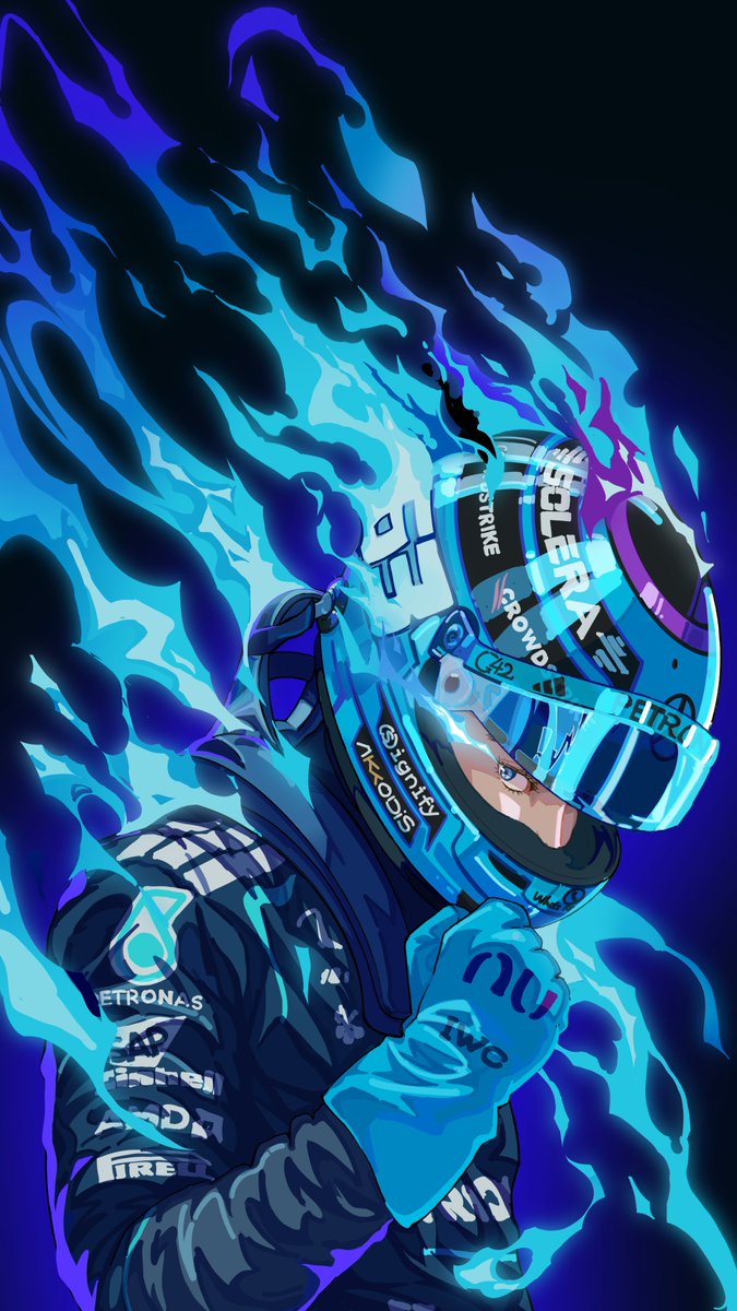 Ice_mocha_neko's tweet photo. Blue Flame  

Calm. Rational. Controlled.  
A blue flame burning at 1,400–2,500°C — a symbol of efficiency, purity, and complete combustion.  
Silent, yet deadly.  

#GeorgeRussell #GR63 #63day https://t.co/CsIl3Kwrs7
