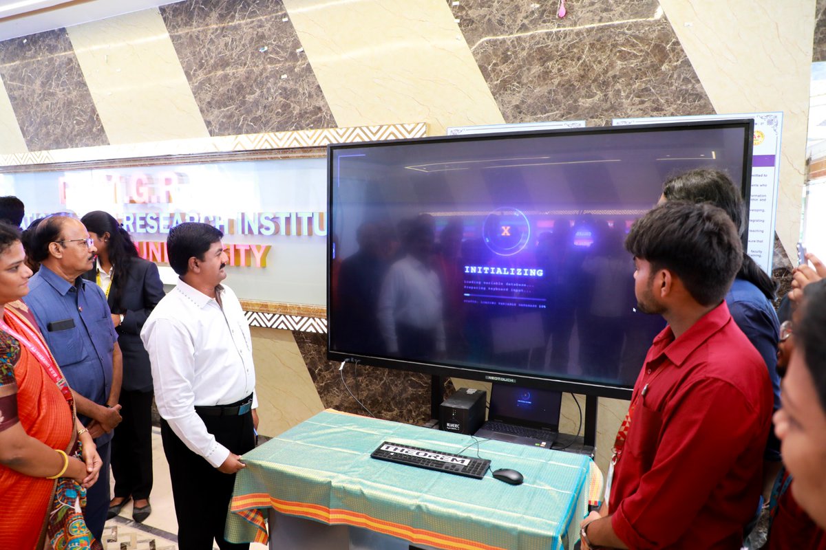 AcsArunkumar's tweet photo. Pleased to launch the poster of Project Expo 2026 – THEOREM X, an initiative of the Department of Data Science. Wishing the organizing team and participants great success for a memorable and impactful Project Expo.

#DRMGR #MGRERI #projectexpo #theoremX #datascience https://t.co/RvsMLGykPO