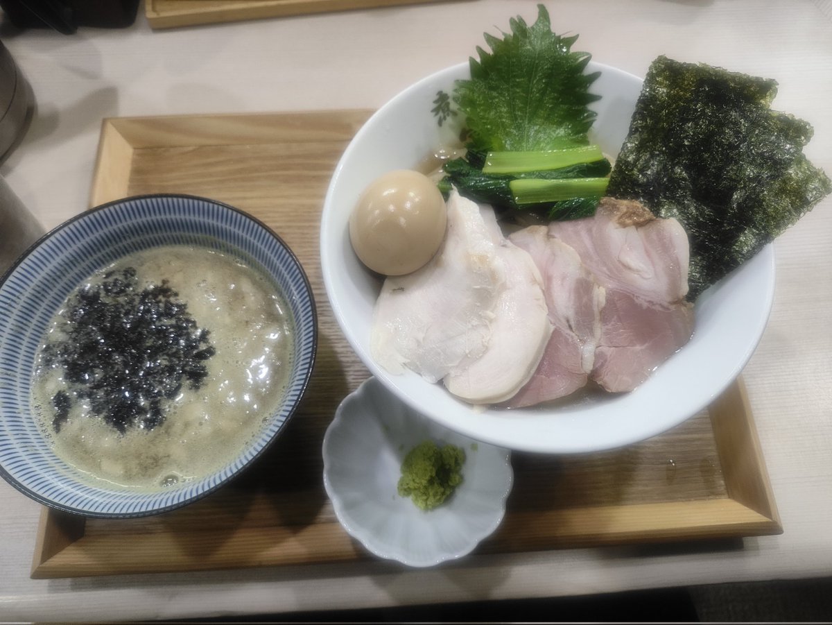 SchneidFront's tweet photo. 煮干しつけ麺宮元で淡麗煮干し昆布水つけ麺
これは淡麗ファンは絶対食べるべき美味さ
すごい好きだなこれ。
ご馳走様でした！ https://t.co/tP0Llfyu7L