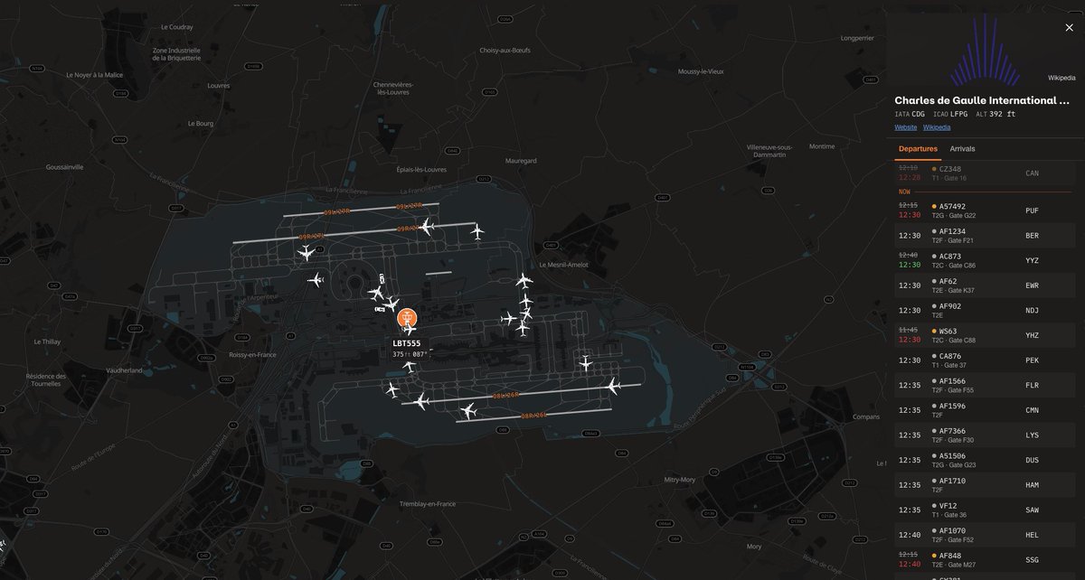 yenalmh's tweet photo. ✈️ Airport intelligence just landed on the @wingbits  map.

Now you can explore live airport activity with:
🛫 Departures & arrivals
🛬 Gate information
🛣️ Runway numbers
📡 Live aircraft movements

Check out some of the world's busiest hubs:
📍 Charles de Gaulle - @ParisAeroport 
📍 Istanbul - @igairport 
📍 Frankfurt - @Airport_FRA 
📍 Amsterdam Schiphol - @Schiphol 

See the pulse of global aviation in real time on Wingbits. 🌍

https://t.co/26uG2HZSpn 

#Wingbits #Aviation #FlightTracking #AvGeek #Airports #LiveFlights #ADSB #AviationData #AirTraffic