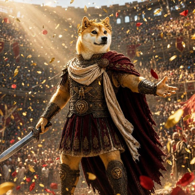 Virtual_Jolly_'s tweet photo. Panem Et Circenses on X: Dogeus Maximus https://t.co/q7GS32HzCQ