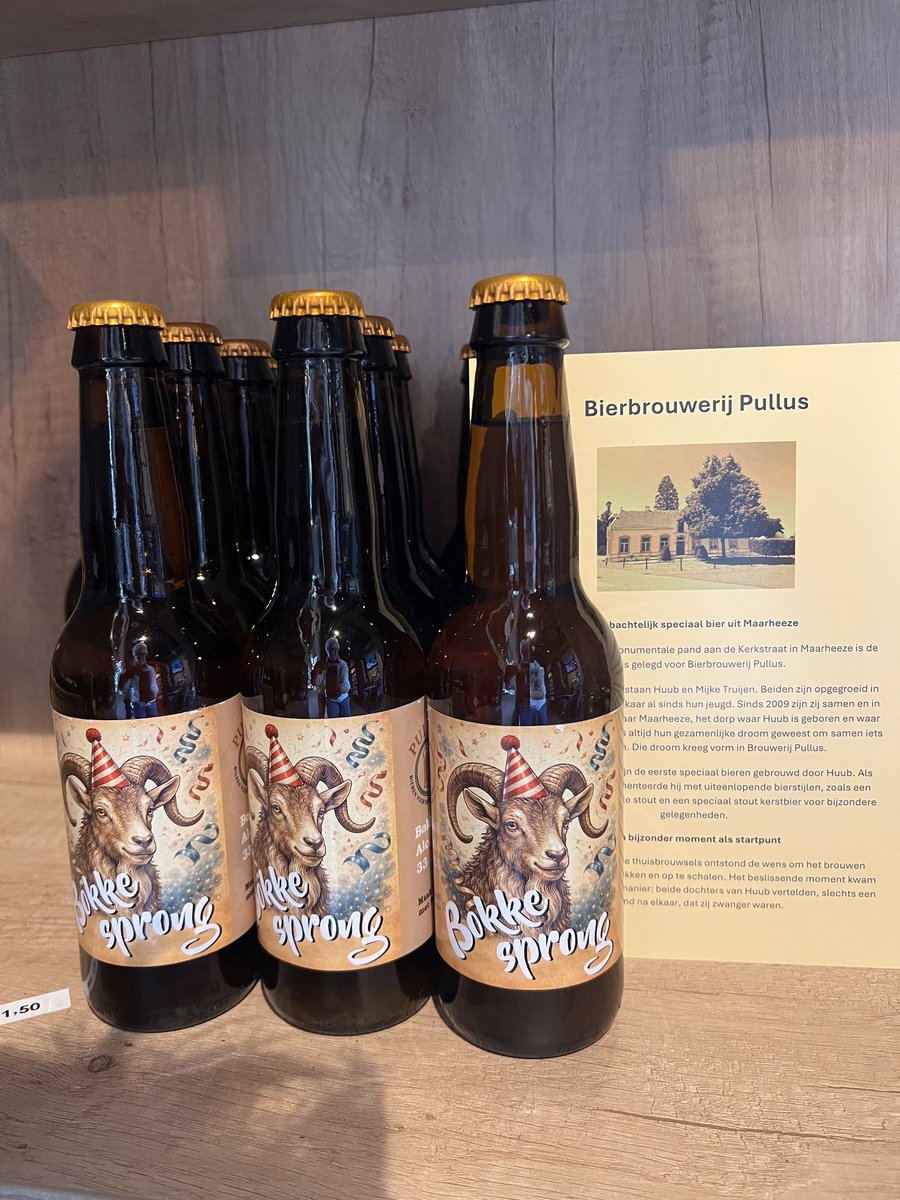VVVCranendonck's tweet photo. Nu ook te verkrijgen in onze VVV winkel, de "Bokkesprong" gebrouwen door Huub en Mijke Truijen van https://t.co/4n9ZD2fWDO https://t.co/4gJVJxeYZF