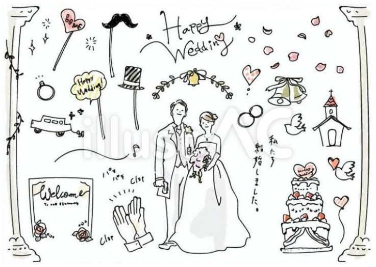 ACworks2011's tweet photo. 【ジューンブライドの魔法を💍💖】
 幸せいっぱいの「結婚式」素材をピックアップ！
ウェディングカードや招待状に使えるおしゃれなイラストが無料です✨
 最高の1日を彩るお手伝い🕊️💎
 詳細はリプ欄をチェック👇 https://t.co/Bc2yZyrQKl