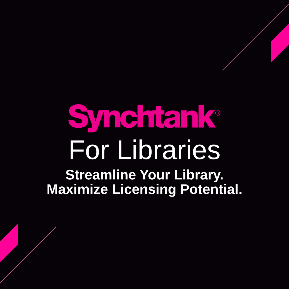 Synchtank's tweet photo. Production music libraries are at the heart of today's content industry but managing high volumes of tracks, rights, and licensing deals requires precision, speed, and the right technology.​

Synchtank Is Built For Your World. https://t.co/ynMvUduBWR

#Synchtank #MusicLibrary https://t.co/Egh4E8wOO6