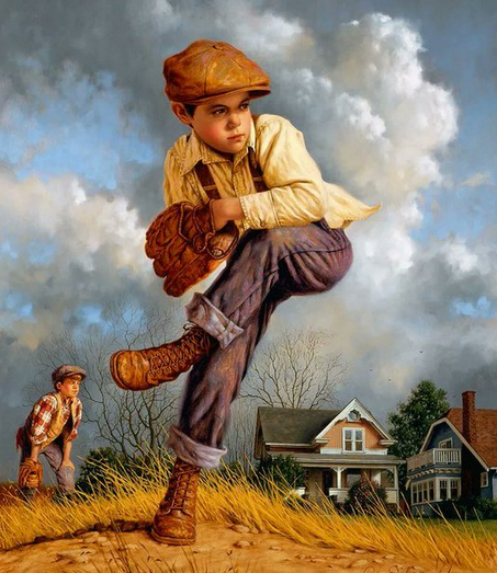 Jimfrombaseball's tweet photo. "Sometimes the things that may or may not be true are the things a man needs to believe in the most.
That people are basically good;
That honor, courage, and virtue mean everything;
That power and money, money and power mean nothing;
That good always triumphs over evil;
And I want you to remember this, that love…..
True love never dies.
You remember that, boy.
You remember that.
Doesn’t matter if it’s true or not.
You see, a man should believe in those things, because those are the things worth believing in."
"Second Hand Lions"
Robert Duvall.
"The Fastball"
James Daly.