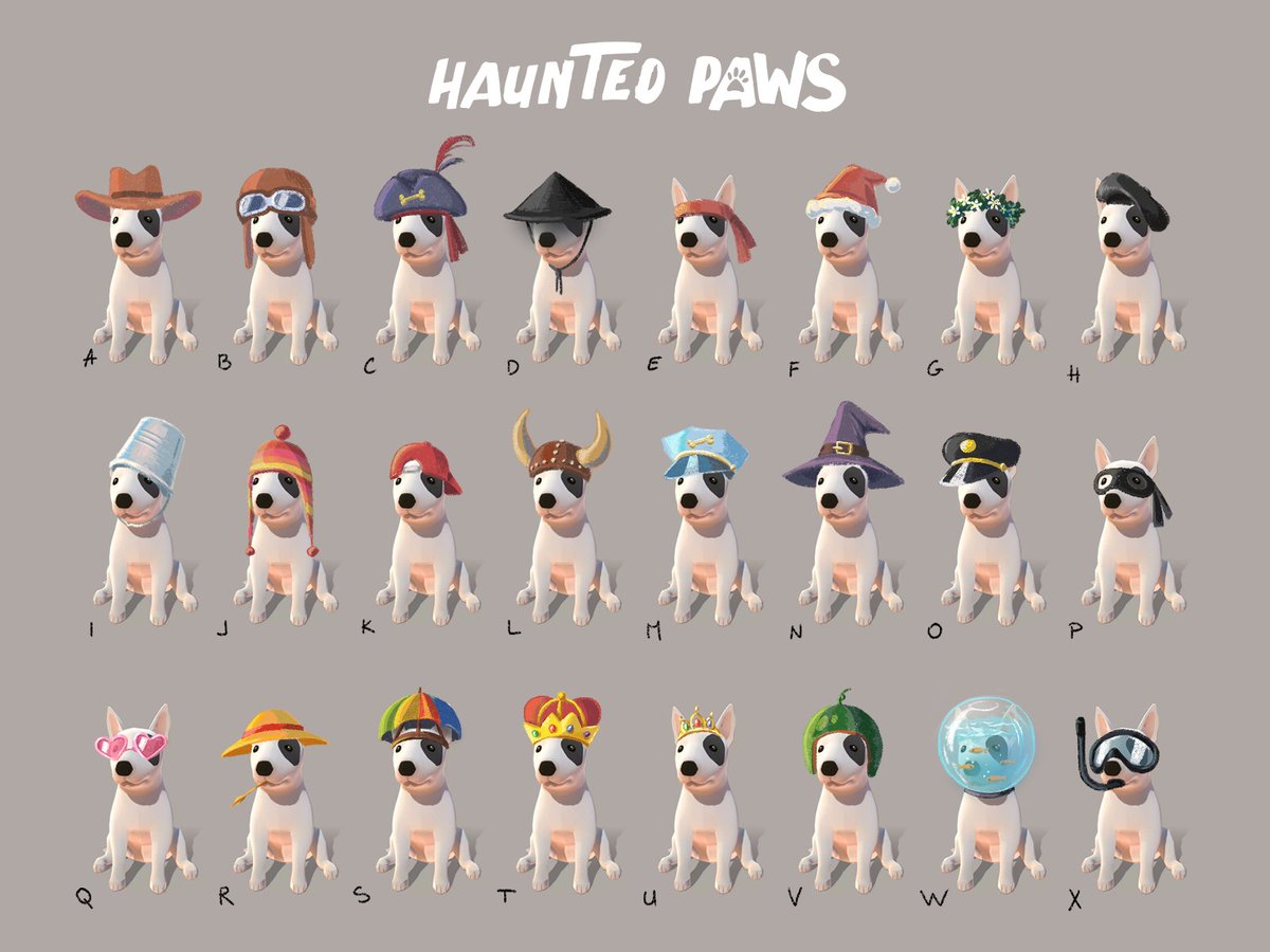 lazyflockstudio's tweet photo. We’re doing another round of Hats for Puppies!

Which ones would you love to see in the game?

If you have any ideas for new hats you’d love to see, feel free to share them! https://t.co/SRDKGhqOpB