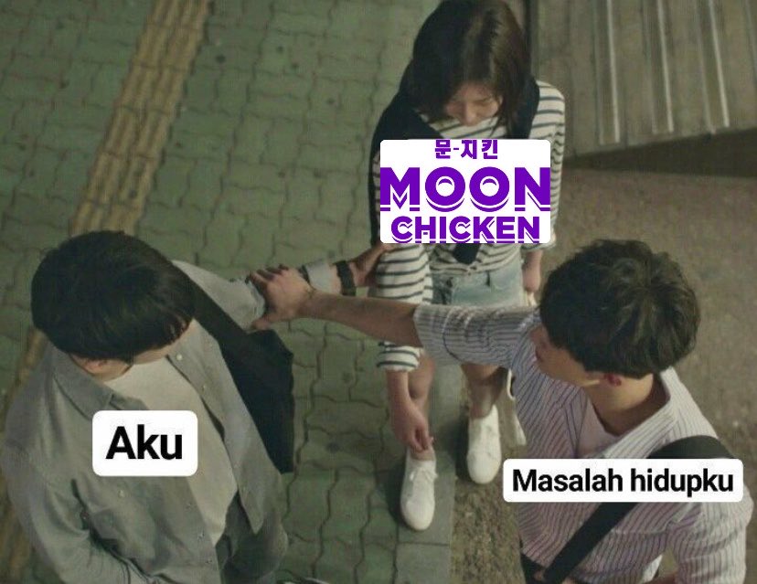 shalsabilsz's tweet photo. akan kuhadapi semua masalah hidup tapi bentar makan moon chicken dlu😭🙏🏻 https://t.co/xkKuDlsZ83