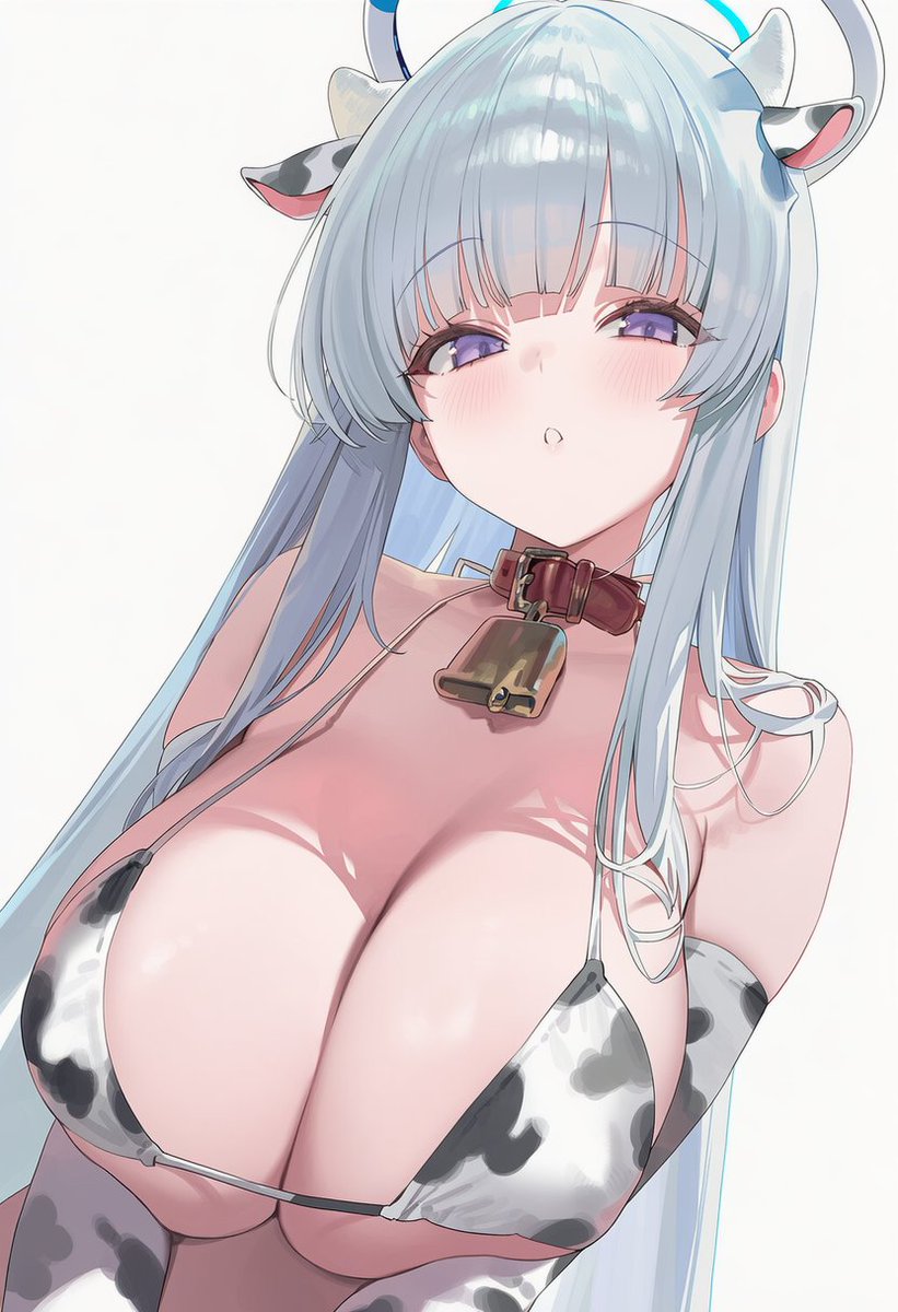 sarah_ai_illu's tweet photo. 牛柄なノア                                                                                                                                                                                                                                                                              SFW