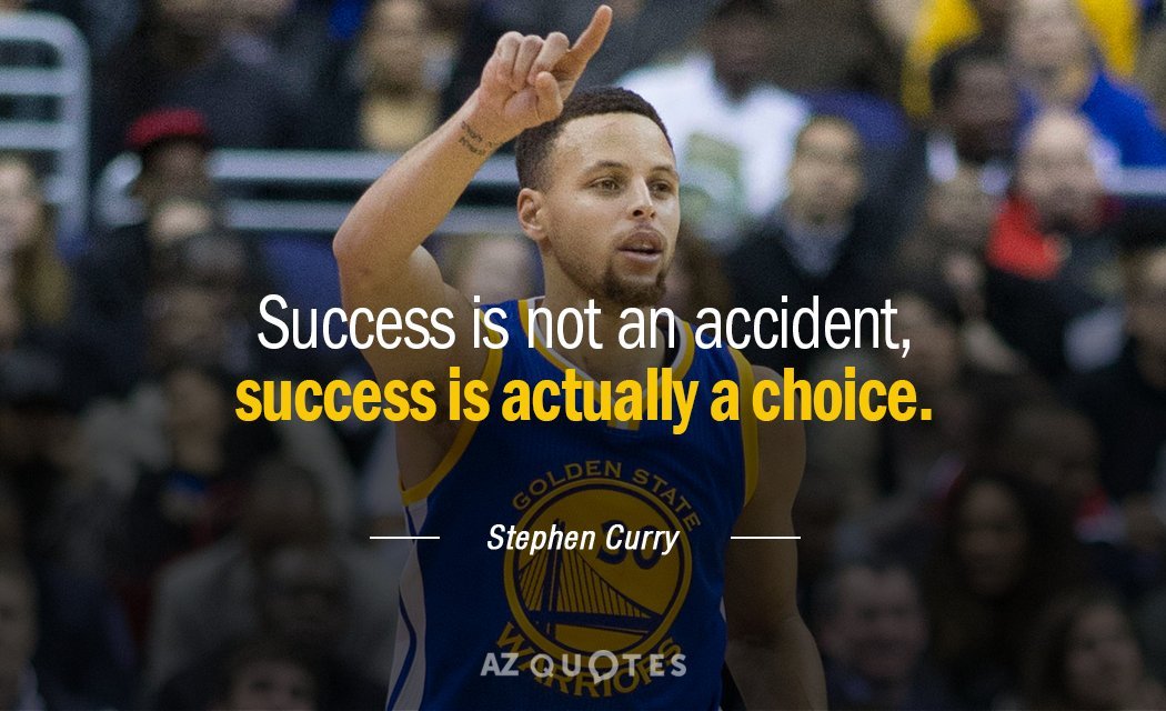 PiusBoronbi's tweet photo. Stephen Curry: “Success is not an accident, success is actually a choice.” https://t.co/oTW0ZE0nKz