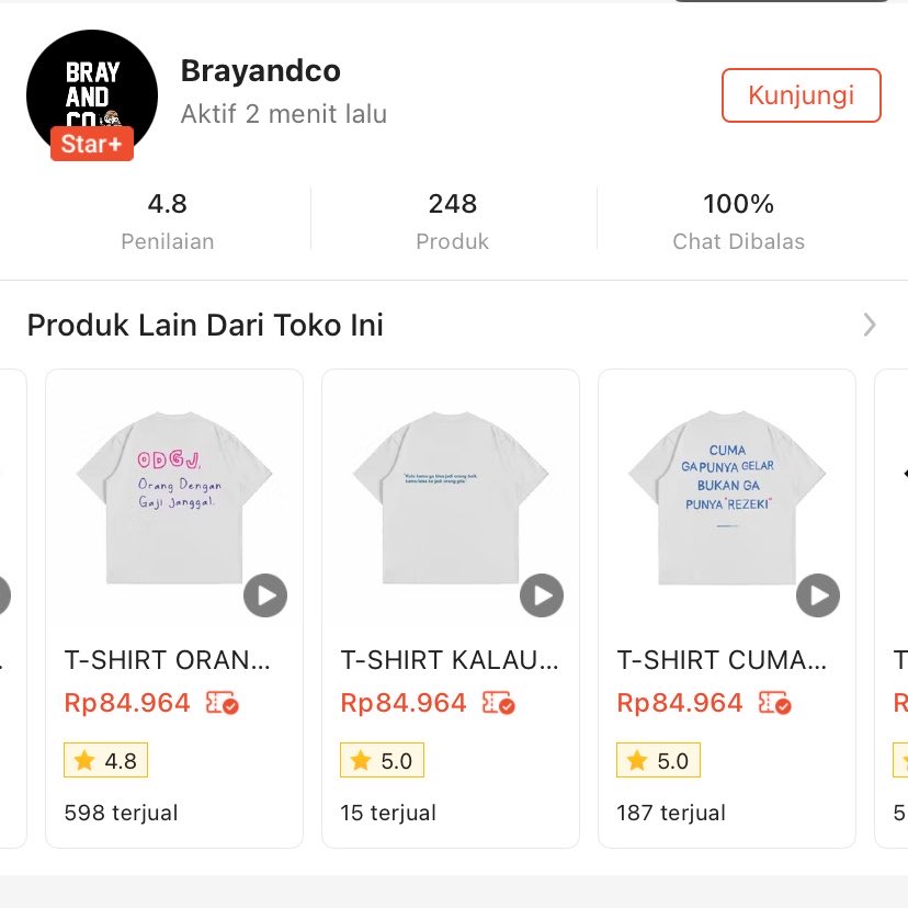 jungjless's tweet photo. KALO PAKE T-SHIRT DARI TOKO INI KAYANYA BAKAL SERING DIBACA ORANG DEH😭✋🏻 https://t.co/CfClIkQRg2