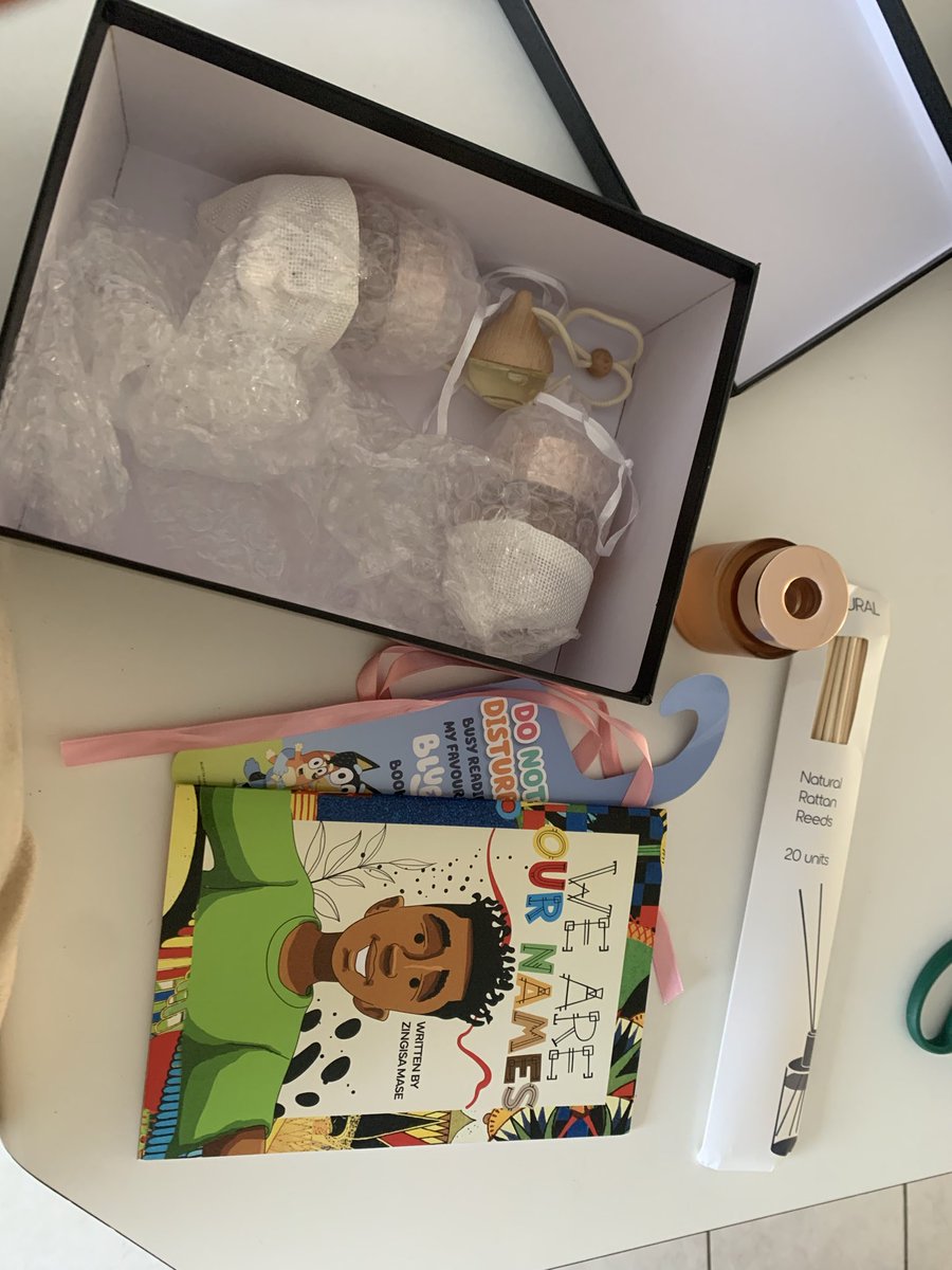 luyolo_mad's tweet photo. I got my diffusers and Yana’s book from @Call_her_ziggy ! Enkosi kakhulu! The diffusers smell so divine and the book is so important for little black children!🥰❤️ https://t.co/YMa42xTSA6