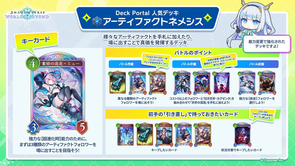 shadowverse_jp's tweet photo. ／
Deck Portal人気デッキ使い方🔰
＼

「🔷ローテーション」「🔶アンリミテッド」のフォーマットでそれぞれ人気のデッキと使うときのポイントをご紹介！

ぜひチェックしてみてください✨

▼デッキの紹介はこちら
https://t.co/49kd10jmuQ
#デッキポータル #シャドバWB初心者歓迎 https://t.co/R0DrHObW1U