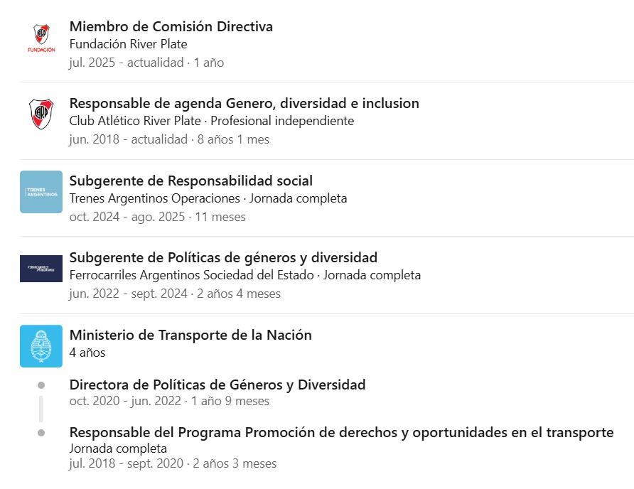 mgposada's tweet photo. Desde 2008 sirviendo en roles claves del Estado, como la Subgerencia de Políticas de Géneros y Diversidad en Ferrocarriles Argentinos... https://t.co/NthgoeGtbD