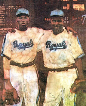 Jimfrombaseball's tweet photo. "One City that embraced Jackie Robinson was Montreal.
Montreal fans cheered and cheered and cheered, and when Jackie Robinson agreed to come out of the dressing room to receive the adulation of the fans, he had tears in his eyes.
'He could never have imagined that a Black man could be treated that way by white people.'
After winning the "Little World Series" for Montreal, Jackie Robinson was chased down the streets of Montreal.
It was probably the first time in history that a black man had been chased by a white mob out of love rather than hate.
He was finally safe at home."
Sam Maltin, "Pittsburgh Courier."
For Jackie Robinson, racism even wore the same uniform.
Years later Jackie Robinson would learn that early on in Montreal, Branch Rickey had described a catch he made as a:
"Superhuman play."
Montreal Royals Mgr. Clay Hopper, a Mississippi native responded by saying:
“Mr. Rickey do you really think a n*****’s a human being?”
"This is a particularly good year to campaign against the evils of bigotry, prejudice and race hatred because we have witnessed the defeat of enemies who tried to found a mastery of the world upon such cruel and fallacious policy."
New York Times Editorial.
"I remember Montreal as the city that enabled me to go into the Major Leagues.
Had it not been for the fact that we broke in, in Montreal, I doubt seriously if we could have made the grade so rapidly.
The fans there were just fantastic, and my wife and I had nothing but the greatest of memories."
Jackie Robinson, Montreal Royals.
"Montreal"
Jackie Robinson and Johnny Wright.
Art by Bernie Fuchs.