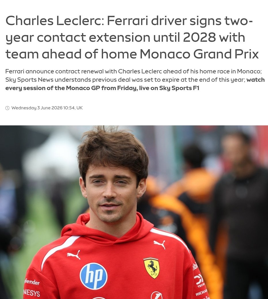 leclercsletters's tweet photo. sky sports news also reports that the contract is understood to be until 2028.

the race, on the other hand, reports it's until 2030. i guess we'll know only when 2028 arrives 😭 https://t.co/7EbSIc6ODU