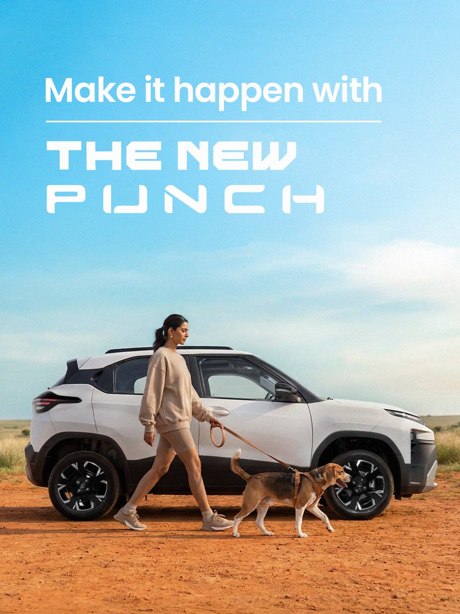 TataMotors_Cars's tweet photo. Command in endless ways.
The New PUNCH, built for every detour!
#CommandMax #TataMotors #TataMotorsPassengerVehicles #TataPunch #NewPunch #CommandWithPunch https://t.co/IHY2ihksOm