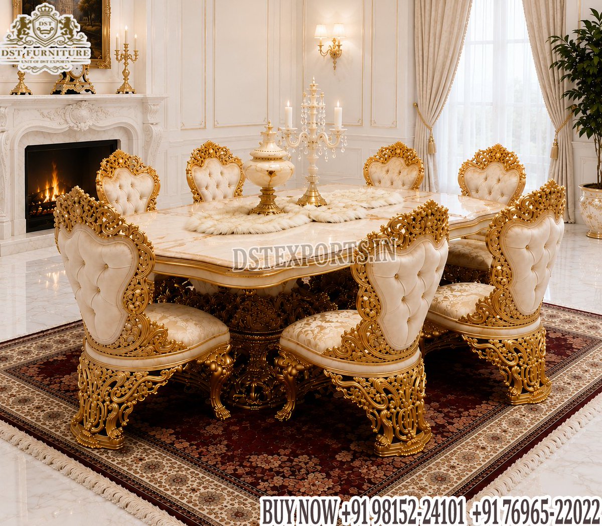 DstFurniture's tweet photo. #Premium #Gold #Leaf #Finished6 #Seater #Dining #Set #with #Intricate #Floral #Carvings
#DiningroomFurniture #DiningSet #Dining #GoldFinish #Woodendiningtable #Wholesale #RoyalFurniture #CustomDiningSet #Fiji
📱+9186753-33339📷dstexports28@gmail.com
https://t.co/9tNHUwYouP https://t.co/w9pC5f66kx