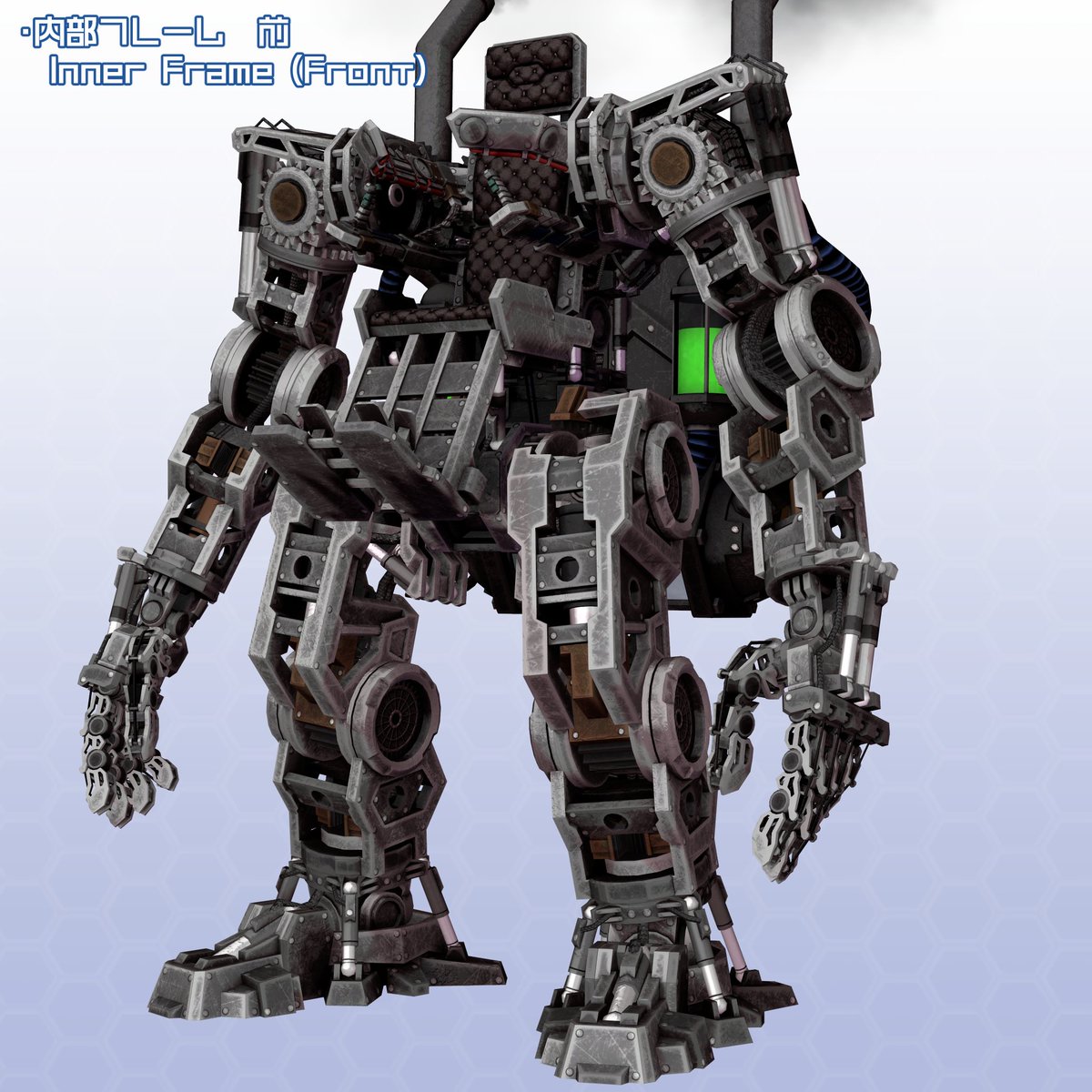anomarokarintou's tweet photo. 半年ぶりの新作アバター
アームドタイタン　スチームパンクVer
発売開始です！　背中に蒸気エンジンを搭載したロボです。
https://t.co/IBPTFS6DOo
プレゼントキャンペーンします！
●応募方法
1、https://t.co/GsJwa3WFPSをフォロー
2、この投稿をRT(リポスト)
締め切りは6月5日(金) 23:59(JST)
当選発表は6月6日20時頃。
抽選で3名様にプレゼントします。
結果発表後 DMでギフトを送りします。
#VRChat #アノマロ工房
