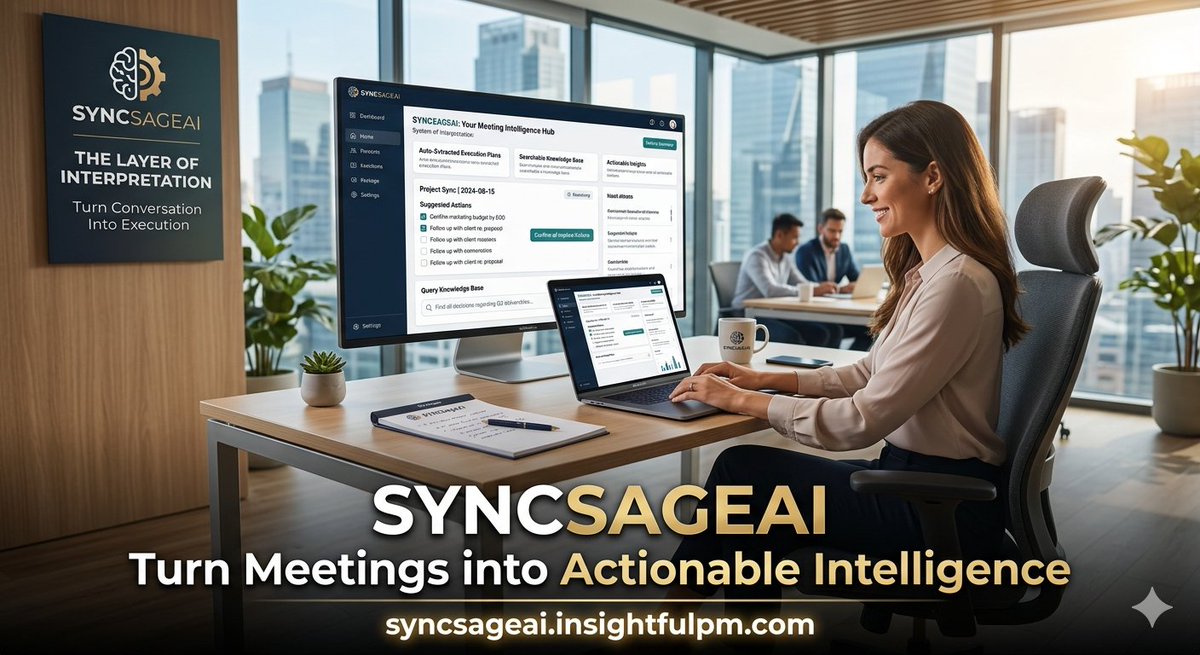 insightful_pm's tweet photo. SyncSage AI helps you conduct decision audits for all related meetings and obtain results in just seconds.
#SyncSageAI #MeetingIntelligence #OrganizationMemory https://t.co/wbFl2tAJVu