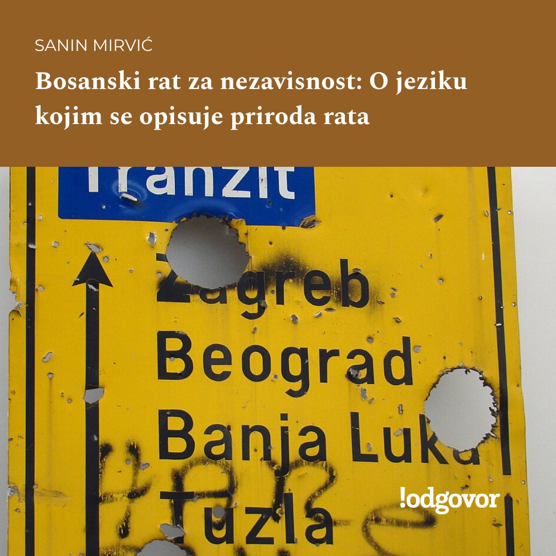 odgovor_ba's tweet photo. Problem nastaje kada se “građanski rat” koristi kao krovni naziv. Tada se iz vida gubi presudna asimetrija: jedna strana branila je međunarodno priznatu državu, dok su druge nastojale proizvesti etnički zaokružene teritorije, često uz direktnu podršku susjednih država. Građanski element postoji, ali on ne poništava karakter rata za nezavisnost. Naprotiv, čini ga složenijim, jer pokazuje da se napad na bosansku državnost odvijao i izvana i iznutra.

LINK https://t.co/GrnysQe6ws