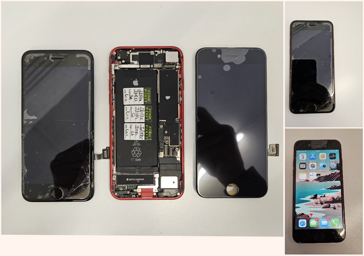 fonefixit's tweet photo. Apple Iphone SE 2022 in for a new Screen / LCD. https://t.co/EEACZbEFeH