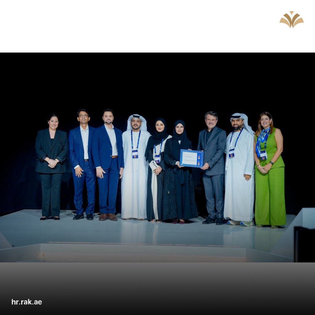 HR_RAK's tweet photo. حصدت دائرة الموارد البشرية برأس الخيمة ، جائزة SAP Excellence Award 2026 خلال مشاركتها في فعالية HR Connect 2026 في مدينة أكسبو دبي، وذلك تقديراً لجهودها المتميزة في تطوير نظام إدارة الموارد البشرية «مواردنا»، والابتكار في تقديم الخدمات الرقمية الذكية للموظفين. https://t.co/W6Gi0k4qcJ