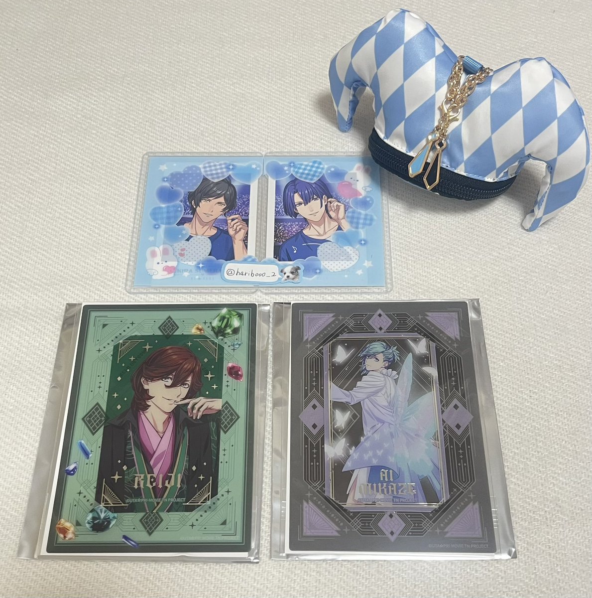haribooo_2's tweet photo. 【交換】うたプリ タブナイ キャラバン
ビジュカ ビジュアルカード 缶バッジ
Solo Stage Ver.

譲☞嶺二、藍
求☞カミュ 

同種交換、郵送交換希望(無理そうならカルライ手渡し6/13.14.6/20.6/21も考えます)
検索からもお気軽にお声掛けください https://t.co/2tY5grfSRd