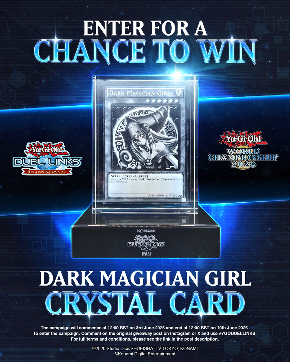 YuGiOhCardEU's tweet photo. Every Duelist has a strategy. What’s yours?🔥

Take part in our Yu‑Gi‑Oh! DUEL LINKS competition.

Comment below with #YGODUELLINKS and share your winning strategy for a chance to win.

T&amp;Cs: https://t.co/tqsED4zU5y

UK, EEA (excl. Italy) &amp; Switzerland https://t.co/tQEsCsniIk