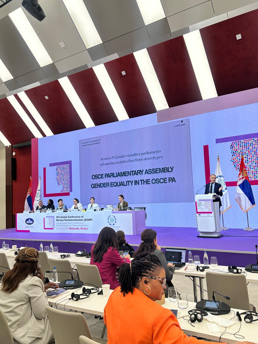 oscepa's tweet photo. “We must accelerate change in parliaments to advance gender parity. We need robust data collection, political will, adequate budgets, legislation, and the testimony of those most affected," said @perejoanpons at @IPUparliament Global Conference of Women Parliamentarians today https://t.co/BSpf6MbSUg