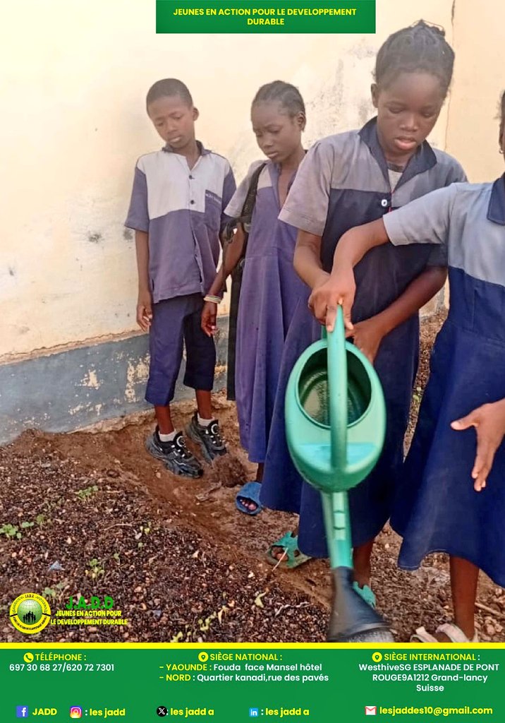 lesjadd's tweet photo. 🌿 Children, Seeds of Change
💚 
With JADD, kids learn responsibility, teamwork &amp; respect for nature — while greening cities hit by climate change.
School gardens = living classrooms.
🌱 Every seed = promise for tomorrow.

#EnvironmentWeek #YouthForClimate  #ClimateActionNow https://t.co/zuNR6TI0UE