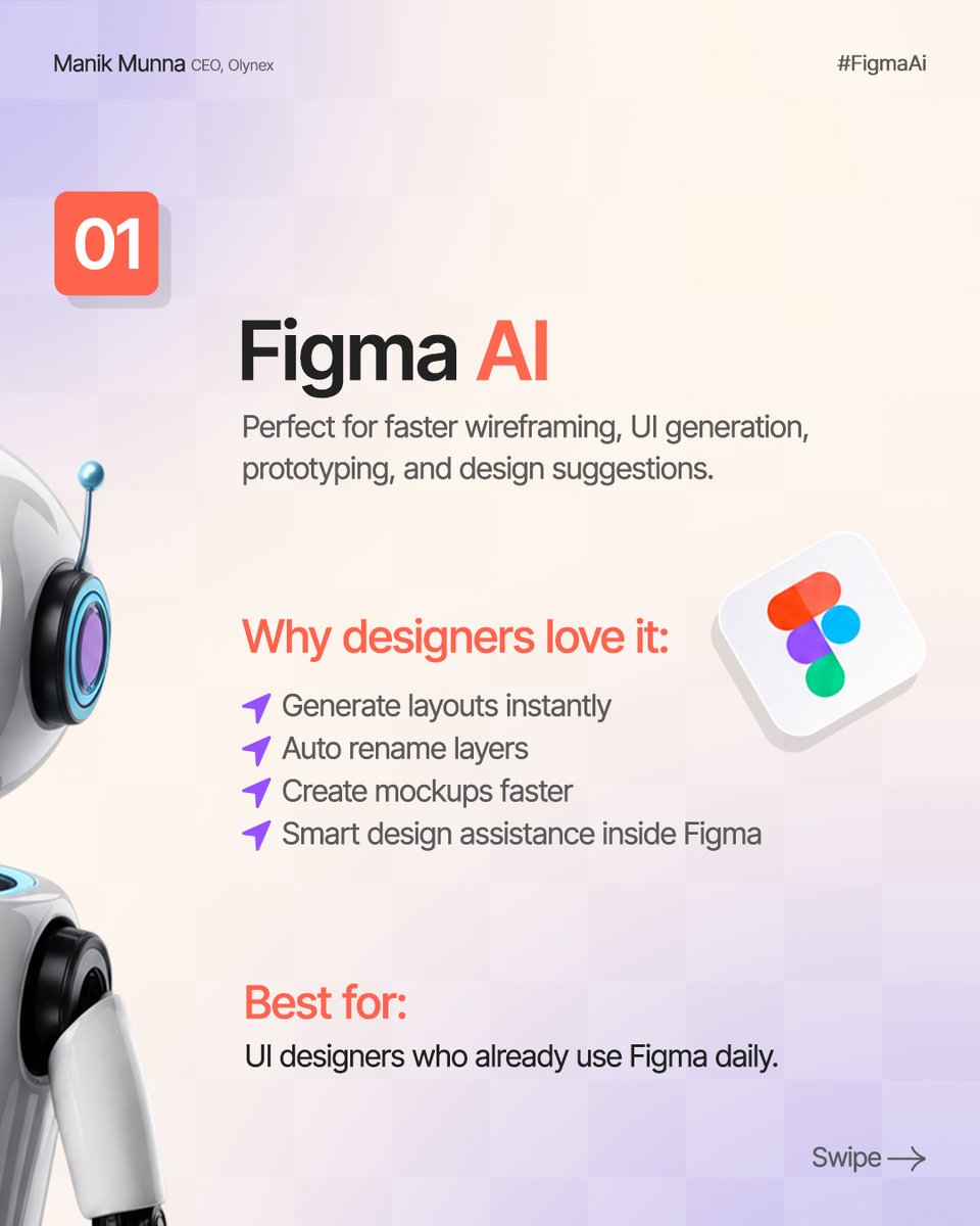 manik_munna's tweet photo. 5 Best AI Tools for UI/UX Designers 2026 https://t.co/qS22ZegiLR