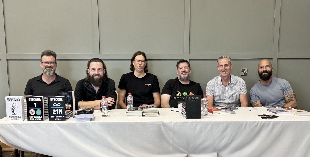 larpar's tweet photo. What a line up of Amazing Bitcoin Authors in Dublin Ireland 🇮🇪 thank you for all your Proof of Work we meet again soon in real life 🔥 https://t.co/fvCC52hCYn