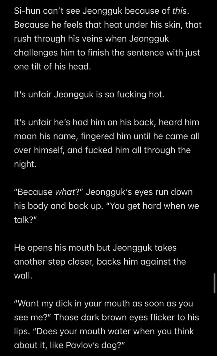 pinkjiminssii's tweet photo. to fuck the phobia out of the homo chapter 5 wip for ao3 readers 👹 featuring jealous jk https://t.co/lAYHFsceLs