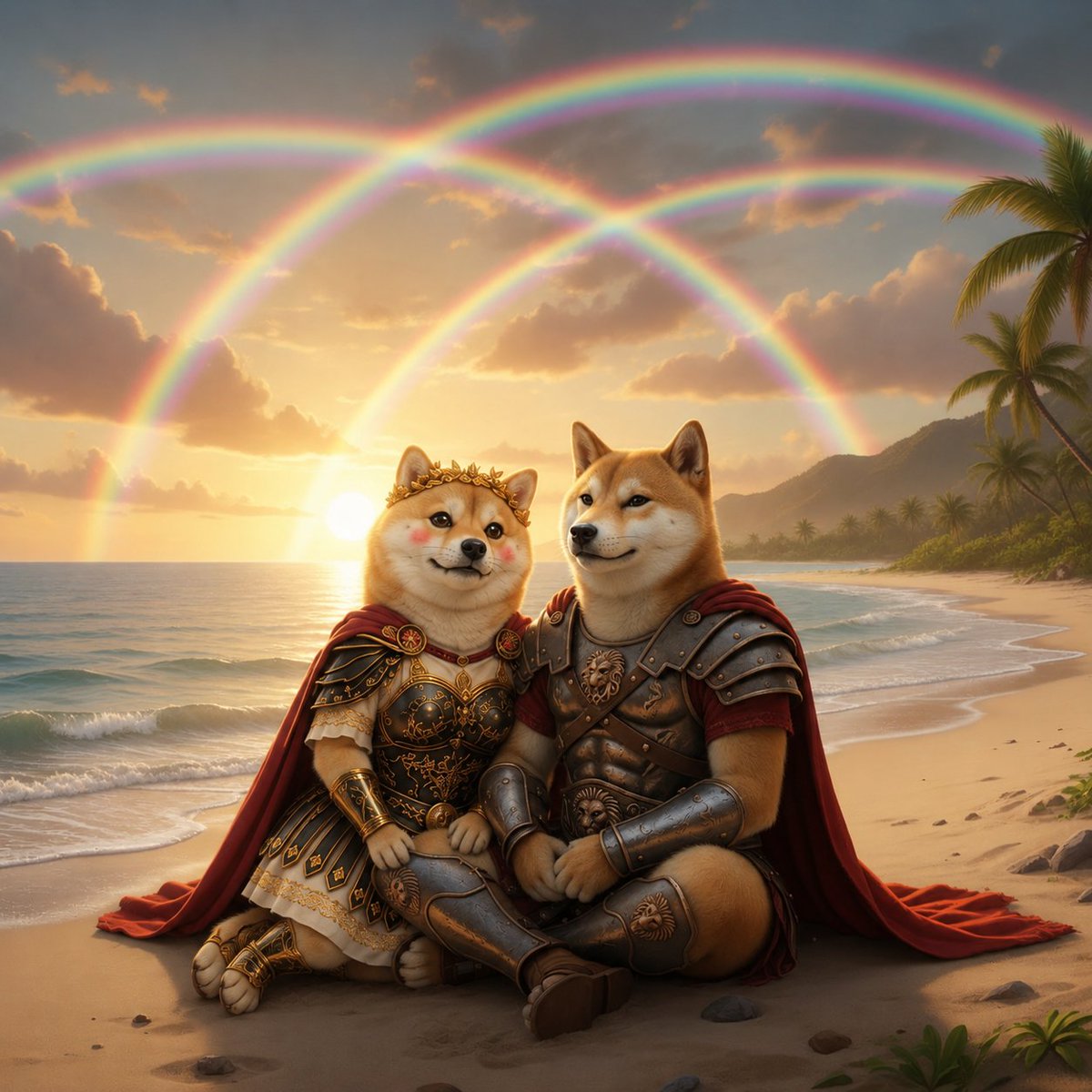 DogeaMaxima's tweet photo. @DogeusMaximusX Dogeus found peace. 
Dogea made it beautiful. https://t.co/BWEJYsZuvw